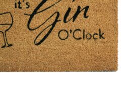 Orsina Filta Gin O Clock Doormat in Natural - Size: Medium - thumbnail 4