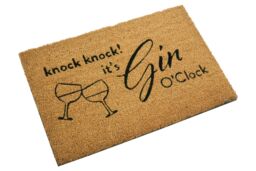 Orsina Filta Gin O Clock Doormat in Natural - Size: Medium - thumbnail 2