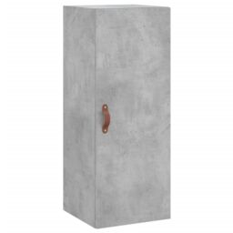 Berkfield Home Highboard Concrete Grey 34.5x34x180 cm Engineered Wood - thumbnail 5