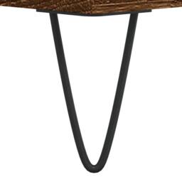 Berkfield Home Modern Coffee Table Brown Oak 60x50x36.5 cm Engineered Wood - thumbnail 7