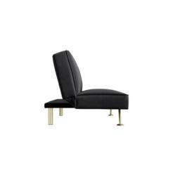 Lemon Pavilion Furniture Burlington Sofa Bed - L85 x W180 x H76.5 cm - Black/Gold Brushed in Black - Size: 1 Pack - thumbnail 4