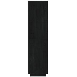 Berkfield Home Book Cabinet/Room Divider Black 40x35x135 cm Solid Pinewood - Size: 40 x 35 x 135 cm - thumbnail 6