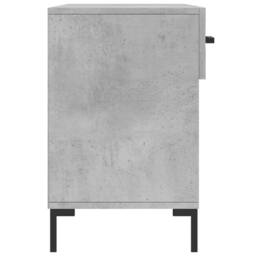 Berkfield Home Shoe Bench Concrete Grey 102x35x55 cm Engineered Wood - Size: 102 x 35 x 55 cm - thumbnail 7