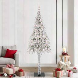 Berkfield Home Christmas Tree with 300 LEDs White 210 cm PE & Steel