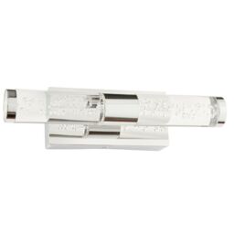 Loops 2 PACK LED Bathroom Twin Wall Light 2x 3W Warm White IP44 Modern Slim Strip Lamp - thumbnail 2