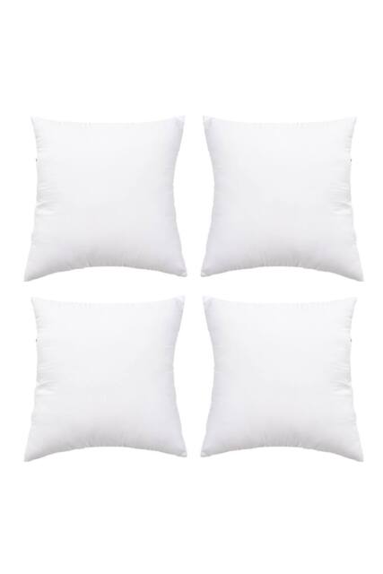 Living and Home 4Pcs Minimalist Versatile Pillow Insert，50 cm x 50 cm in White - Size: 50 cm x 50 cm - image 1