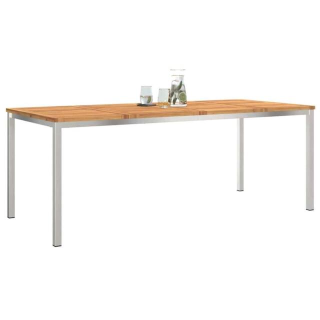 Berkfield Home Outdoor Dining Table 200x90x74.5 cm Solid Wood Acacia in Brown - image 1