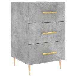 Berkfield Home Bedside Cabinet Concrete Grey 40x40x66 cm Engineered Wood - Size: 40 x 40 x 66 cm - thumbnail 2