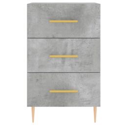 Berkfield Home Bedside Cabinet Concrete Grey 40x40x66 cm Engineered Wood - Size: 40 x 40 x 66 cm - thumbnail 5