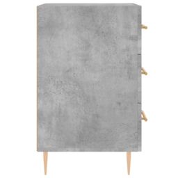 Berkfield Home Bedside Cabinet Concrete Grey 40x40x66 cm Engineered Wood - Size: 40 x 40 x 66 cm - thumbnail 6