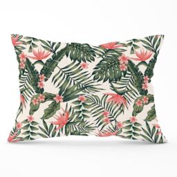 Warren Reed - Designer Dark Tropical Green Leaves Cushions - Size: 45 cm x 45 cm - thumbnail 1