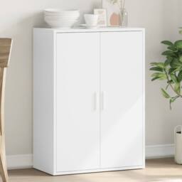 Berkfield Home Sideboard White 60x31x84 cm Engineered Wood - Size: 60 x 31 x 84 cm - thumbnail 2