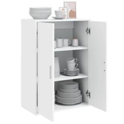Berkfield Home Sideboard White 60x31x84 cm Engineered Wood - Size: 60 x 31 x 84 cm - thumbnail 4