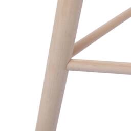 Nordlys Scandinavian Solid Wood Stool in Beige - thumbnail 6