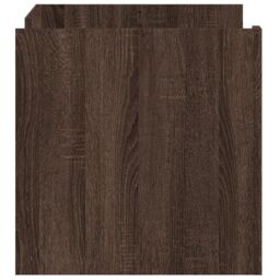 Berkfield Home Coffee Table Brown oak 80x50x50 cm Engineered Wood - Size: 80 x 50 x 50 cm - thumbnail 5