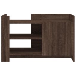 Berkfield Home Coffee Table Brown oak 80x50x50 cm Engineered Wood - Size: 80 x 50 x 50 cm - thumbnail 4