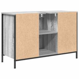 Berkfield Home Decorative Basin Cabinet with Drawers Grey Sonoma 90x34.5x60 cm - thumbnail 8
