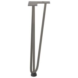 Berkfield Home Hairpin Table Legs 4 pcs Natural Steel 42 cm Solid Steel in Brown - thumbnail 6
