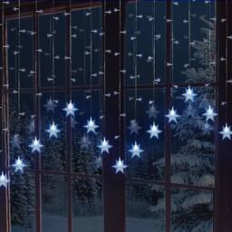 Globrite 104 LED Curtain Fairy Lights 8 Modes Christmas Decoration Snowflakes in Cool White - thumbnail 1