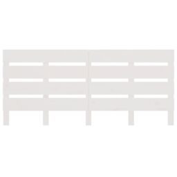 Berkfield Home Headboard White 140x3x80 cm Solid Wood Pine - Size: 140 x 3 x 80 cm - thumbnail 4