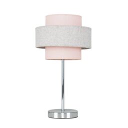 ValueLights Weaver Pink Table Lamp Touch On/Off Dimmable - thumbnail 2