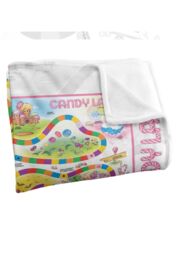 Hasbro Candy Land Board Silky Touch Super Soft Throw Blanket 152 x 127 cm in White - thumbnail 3