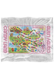 Hasbro Candy Land Board Silky Touch Super Soft Throw Blanket 152 x 127 cm in White