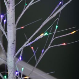 Samuel Alexander 5ft (1.5m) Light up Christmas Birch Tree with 64 Multi-Coloured LEDs - thumbnail 7