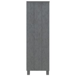 Berkfield Home Book Cabinet HAMAR Dark Grey 85x35x112 cm Solid Wood Pine - Size: 85 x 35 x 112 cm - thumbnail 4