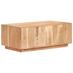 Berkfield Home Coffee Table 90x50x35 cm Solid Reclaimed Wood in Brown - Size: 90 x 50 x 35 cm - thumbnail 4