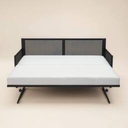 Flair Clay Metal Daybed with Trundle in Black - Size: Single - thumbnail 5