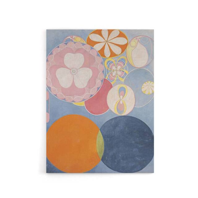 "Artery8 Hilma Af Klint Group Iv No 2 Childhood Canvas Wall Art Print in Blue - Size: W18"" x H24""" - image 1