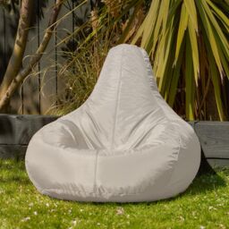 icon Recliner Indoor Outdoor Navy Blue Bean Bag Chair Pack of 2 in Stone - thumbnail 2