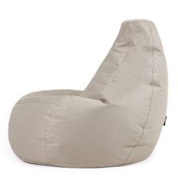 icon Recliner Indoor Outdoor Navy Blue Bean Bag Chair Pack of 2 in Stone - thumbnail 5