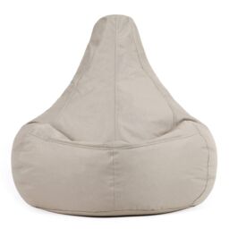 icon Recliner Indoor Outdoor Navy Blue Bean Bag Chair Pack of 2 in Stone - thumbnail 4