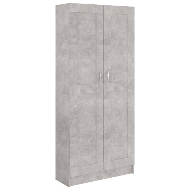Berkfield Home Book Cabinet Concrete Grey 82.5x30.5x185.5 cm Engineered Wood - image 1