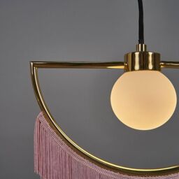 ValueLights Jupiter Polished Brass Ceiling Light Pendant in Metallics - thumbnail 3