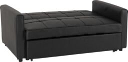Furnishings For Less UK Astoria 2 Seater Faux Leather Sofa Bed Black - thumbnail 5