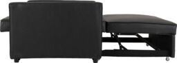 Furnishings For Less UK Astoria 2 Seater Faux Leather Sofa Bed Black - thumbnail 3