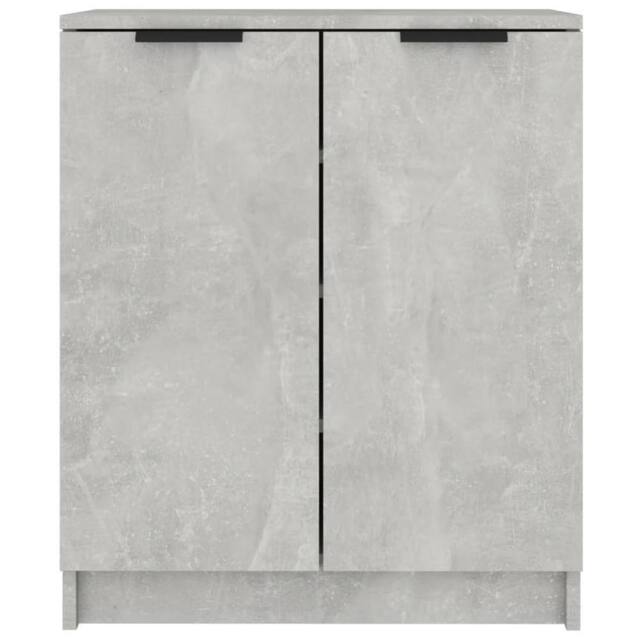Berkfield Home Shoe Cabinet Concrete Grey 59x35x70 cm Engineered Wood - Size: 59 x 35 x 70 cm - image 1