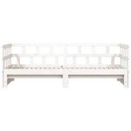 Berkfield Home Beautiful Daybed with Trundle White 90x190 cm Solid Wood Pine - thumbnail 6