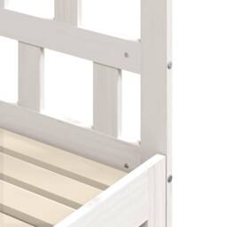 Berkfield Home Beautiful Daybed with Trundle White 90x190 cm Solid Wood Pine - thumbnail 9