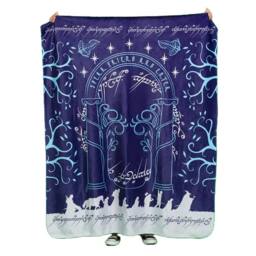 The Lord of the Rings Door Of Durin Fleece Blanket in Dark Blue - thumbnail 1