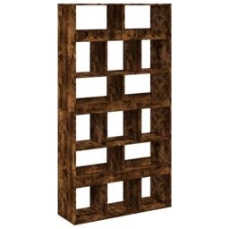 Berkfield Home Room Divider Smoked Oak100x33x187.5 cm Engineered Wood in Brown - Size: 100x33x187.5 cm - thumbnail 6