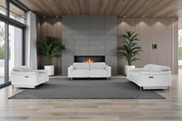 META Sofa Orbit 3 Seater Power Recliner in Light Grey - thumbnail 2