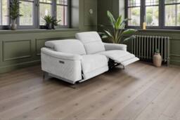 META Sofa Orbit 3 Seater Power Recliner in Light Grey - thumbnail 1