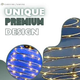 Marco Paul Solar Powered Warm White Copper LED Spiral Hanging Garden Lights - thumbnail 6