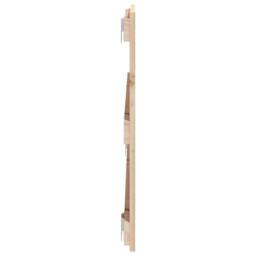 Berkfield Home Wall Headboard 108x3x60 cm Solid Wood Pine in Light Tan - Size: 108 x 3 x 60 cm - thumbnail 5