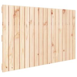 Berkfield Home Wall Headboard 108x3x60 cm Solid Wood Pine in Light Tan - Size: 108 x 3 x 60 cm - thumbnail 3