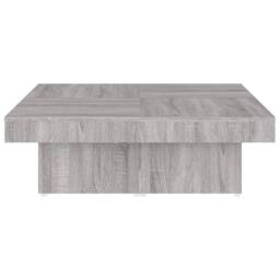 Berkfield Home Classic Coffee Table Grey Sonoma 90x90x28 cm Engineered Wood - Size: 90 x 90 x 28 cm - thumbnail 5